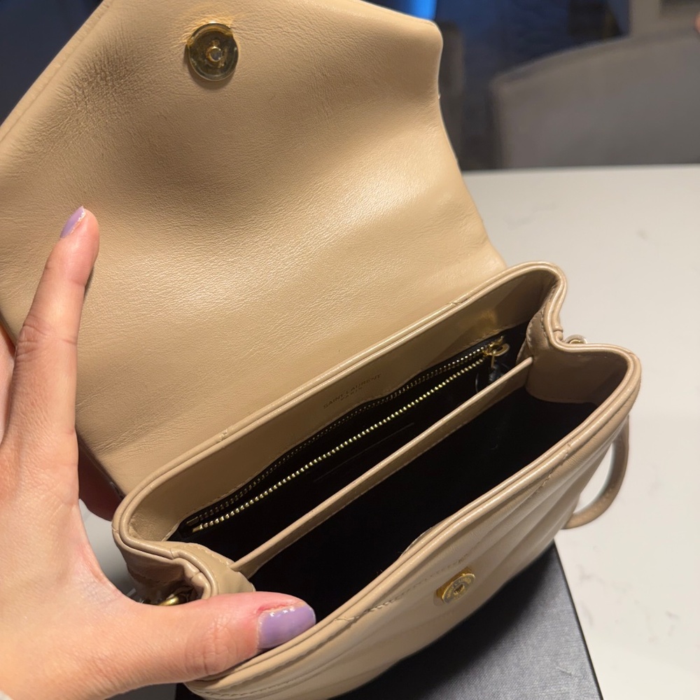 Saint Laurent Mini Loulou Matelassé Leather Crossbody Bag - Picture 3 of 9
